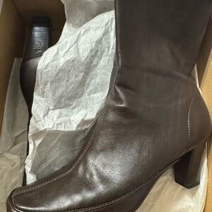 AEROSOLES Dark Brown Heeled Boots